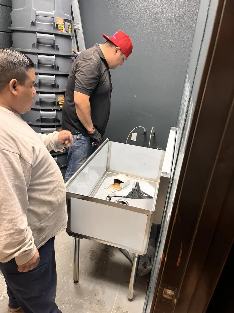 Commercial plumbing and sink installation in South Berwick